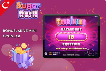 Sugar Rush kazanç