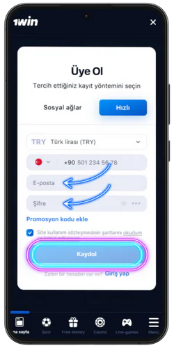 Kayıt Olun
